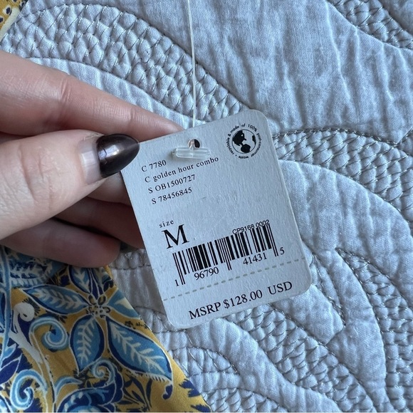 NWT - Free People - Soli Mini Dress - Golden Hour Combo - Picture 12 of 16